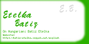 etelka batiz business card